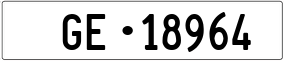 Trailer License Plate